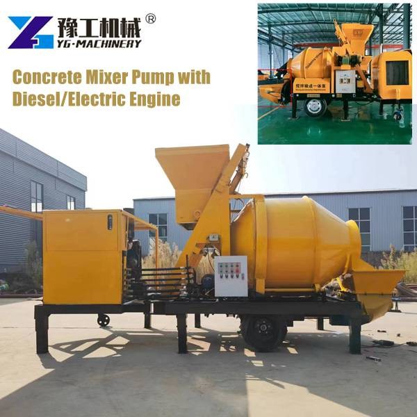 Diesel Concrete Mixer With Pump
